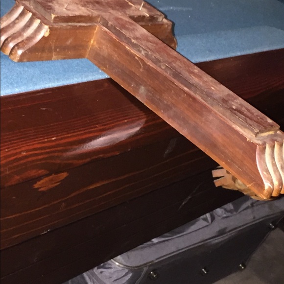Other | Wooden Last Rites Cross Box Antique | Poshmark